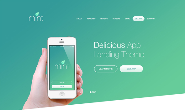 Delicious-App-Landing-WordPress-Theme