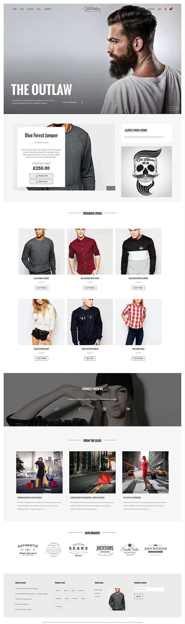 Outlaw – Stylish WooCommerce WordPress Theme