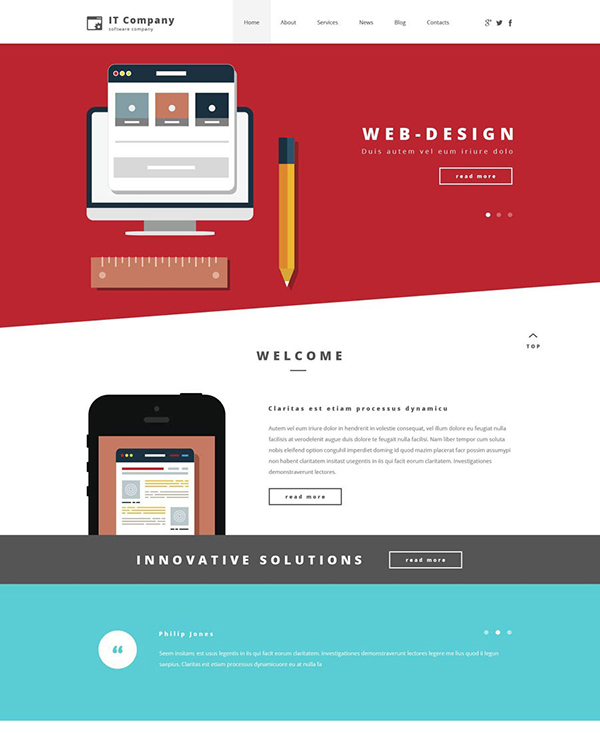 36-flat-design-wordpress-theme