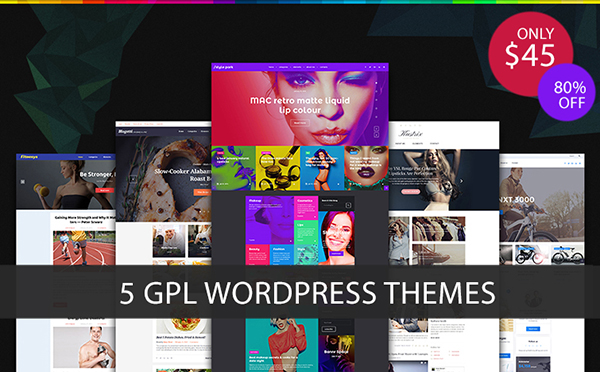 6.1. special offer - five gpl wordpress themes for the price of one