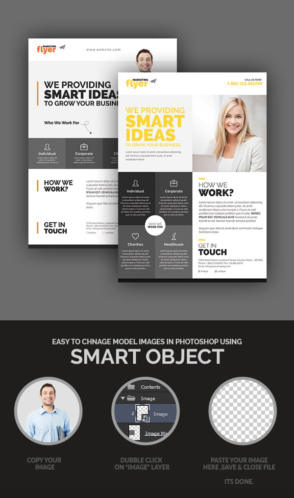 Corporate/Marketing Flyer Design Set