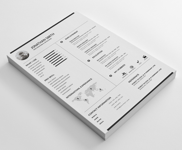 Minimal Resume/CV Template