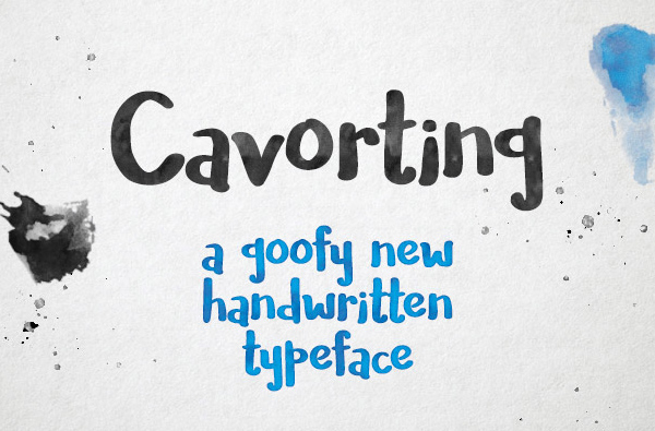 Cavorting free fonts