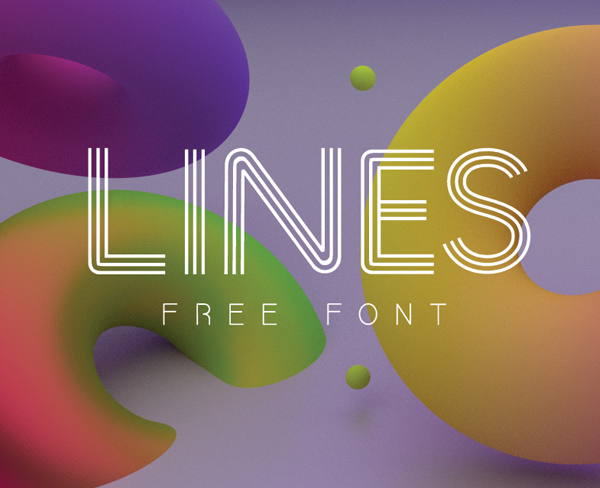 Lines free fonts