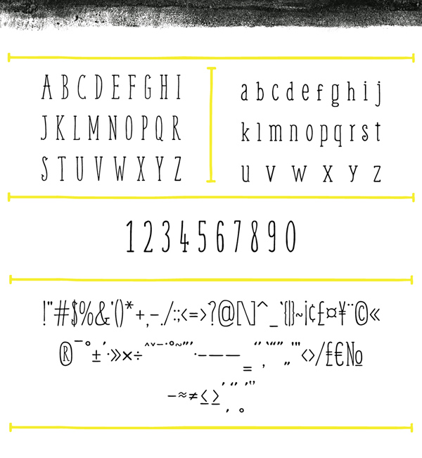 Weem fonts and letters