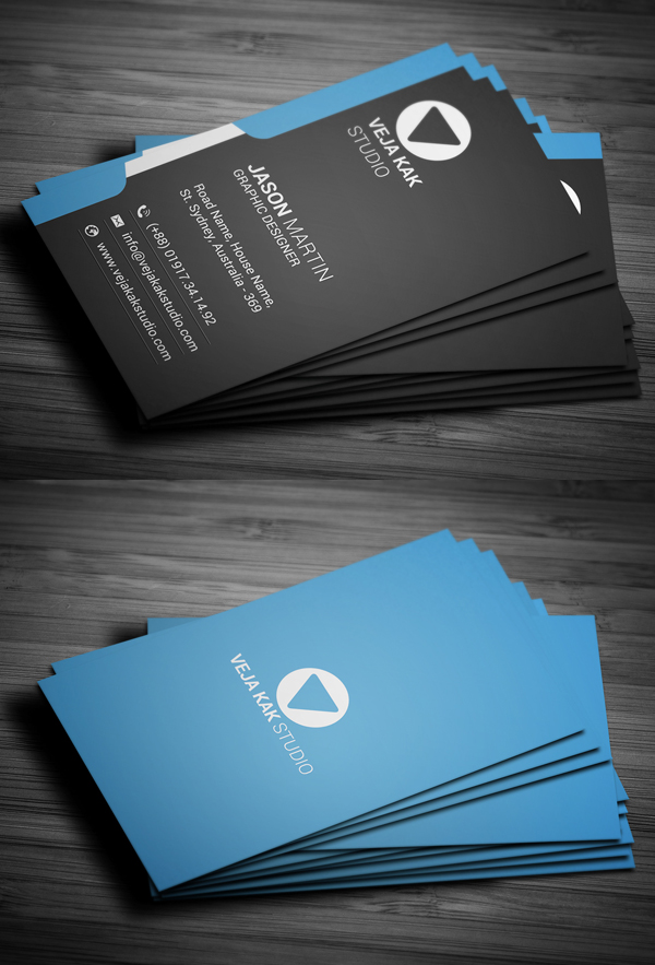 Modern Vertical Business Card