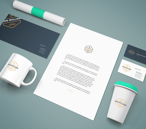 Free Branding Stationery Mockup