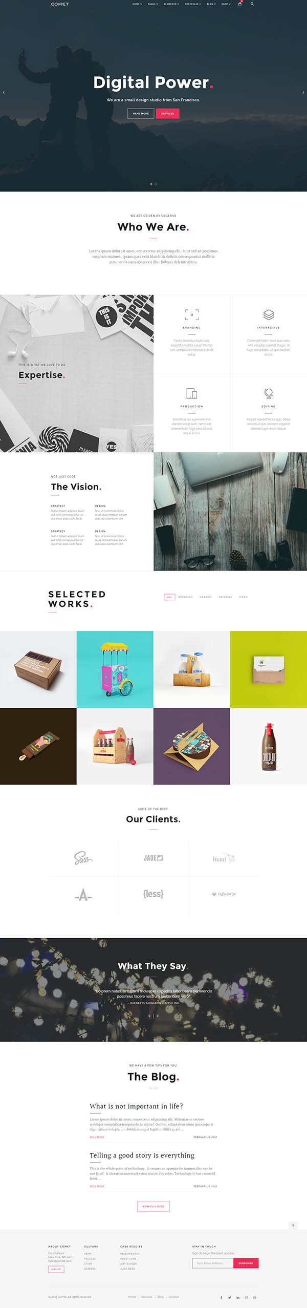 Comet – Creative Multi-Purpose WordPress Theme