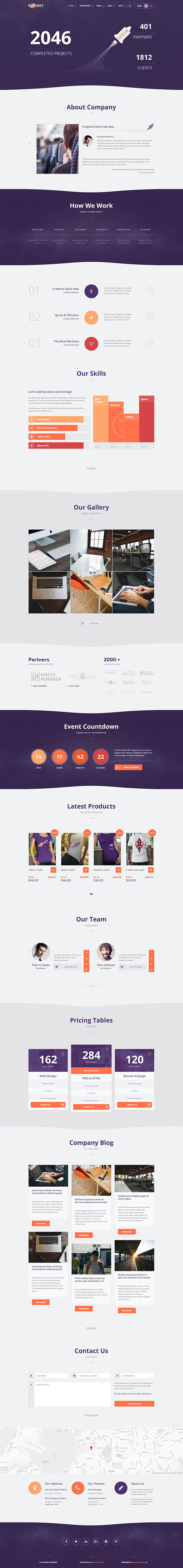 Rocket – Creative Multipurpose WordPress Theme