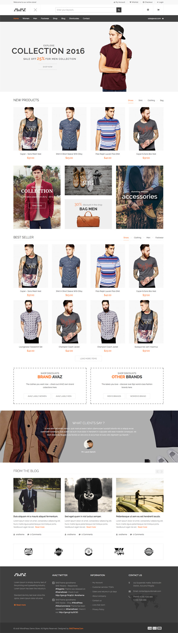 Avaz – Fashion Responsive WooCommerce WordPress Theme