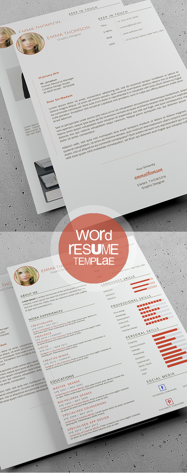 Beautiful Word Resume Template