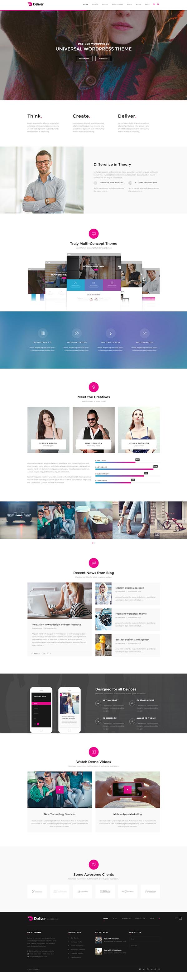 Deliver | Responsive Multi-Purpose WordPress Theme