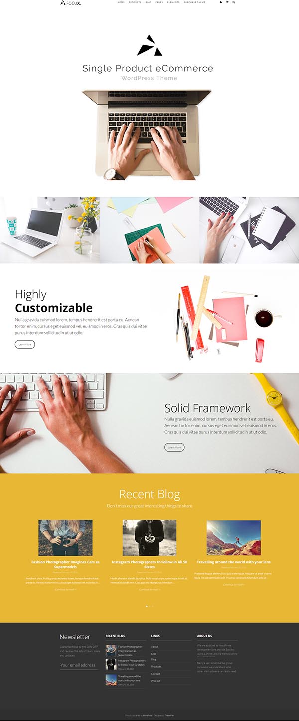 Focux – Multi-Purpose Single Product WooCommerce WordPress Theme