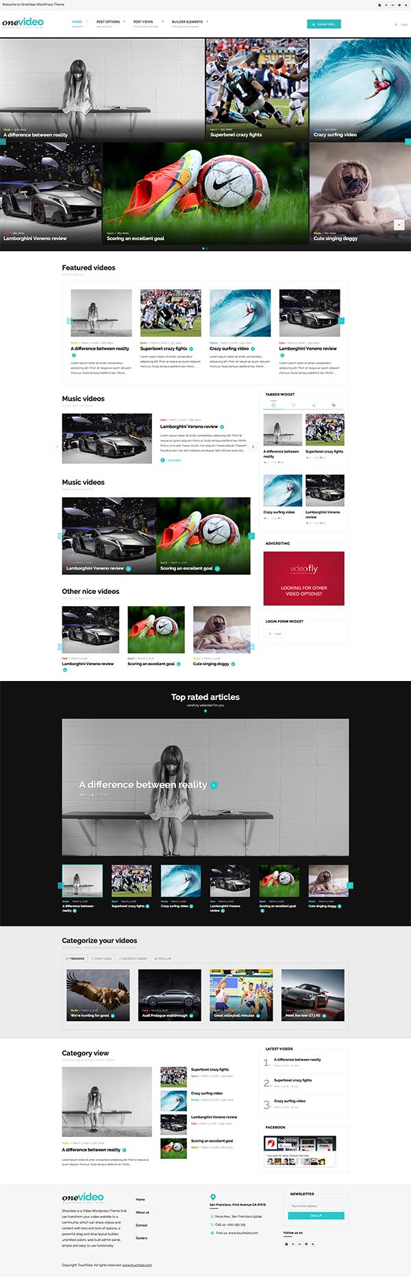 OneVideo – Video Community & Media WordPress Theme