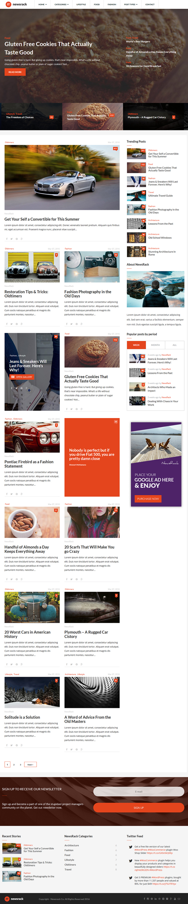 Newsrack - Responsive WordPress Blog Theme With Infinitive Load