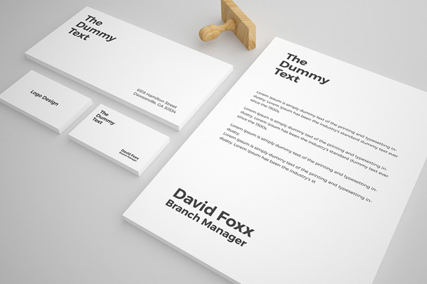 Free Stationary Mockup PSD Template