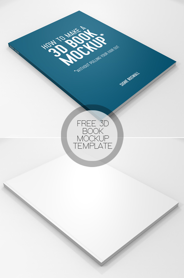 Free Book Mockup PSD Template