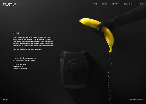 One Page Websites - 50 Fresh Web Examples - 11