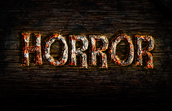 Create a Rusty Horror Text Effect in Photoshop