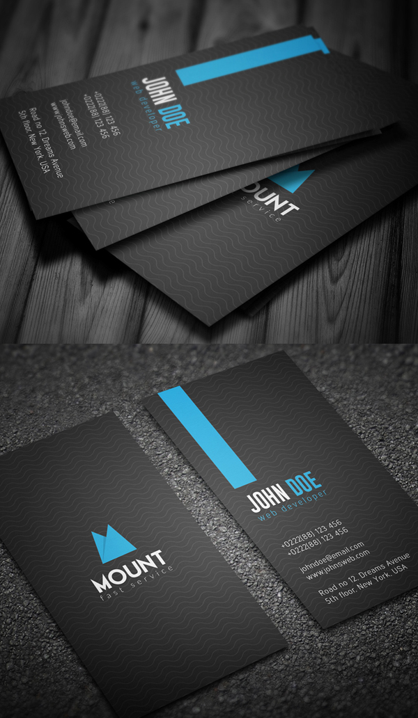 Creative Vertical Business Card