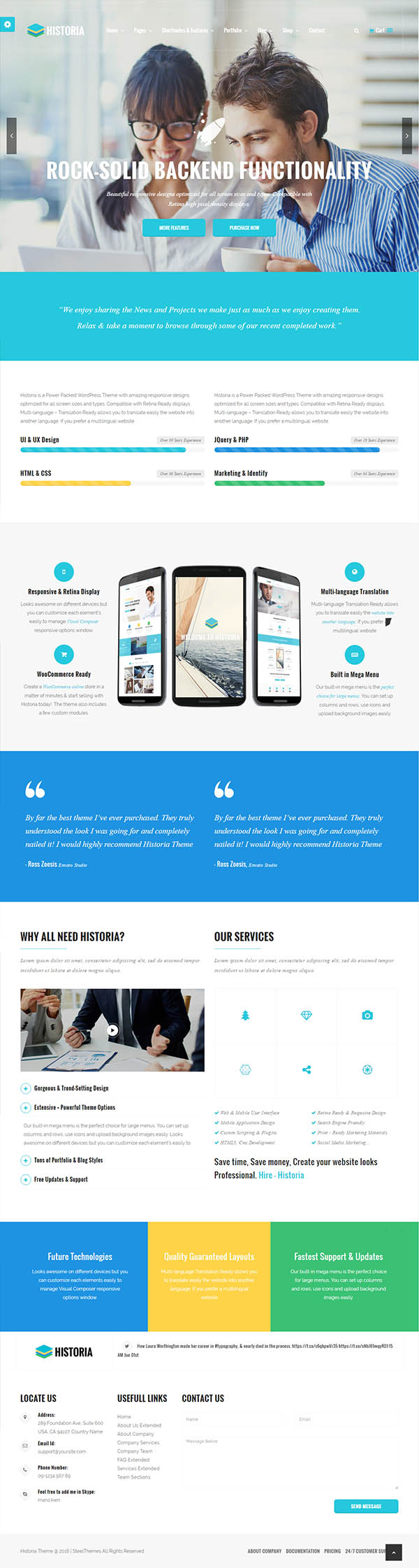 Historia – Responsive Multi-Purpose WordPress Theme