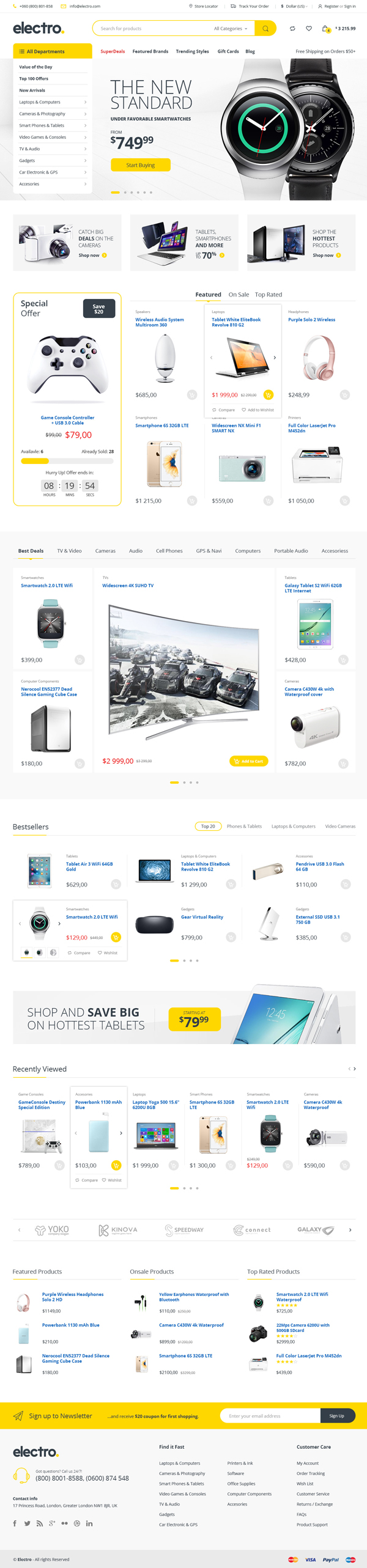 Electro Electronics Store WooCommerce Theme