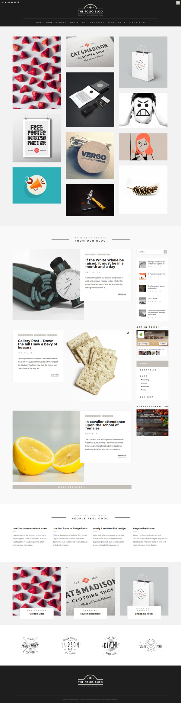 FolioBlog - Creative & Responsive Theme For Artists & Bloggers