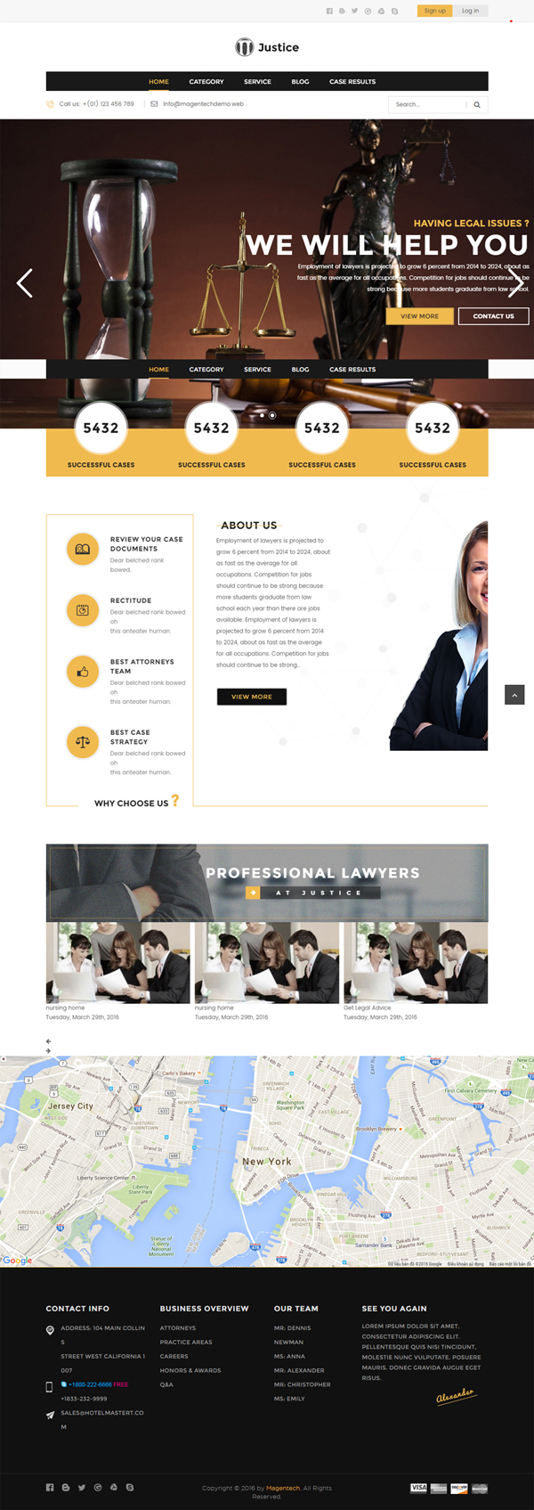 Justice - Responsive & Multipurpose WordPress Theme