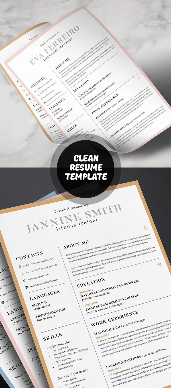 Clean Resume Template