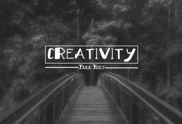 Creativity free font