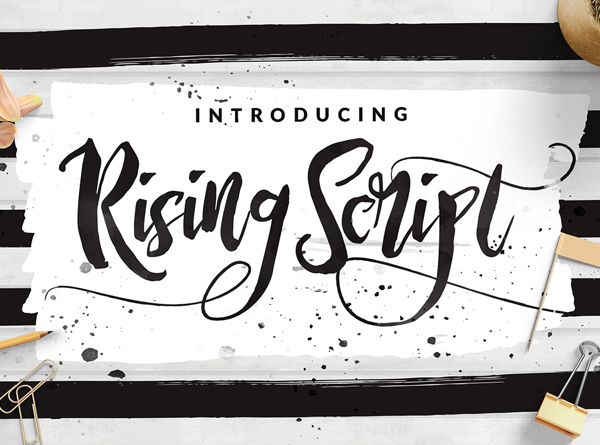 Rising Brush Script free font