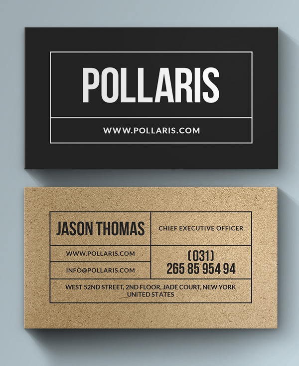 Kraft Paper Business Card