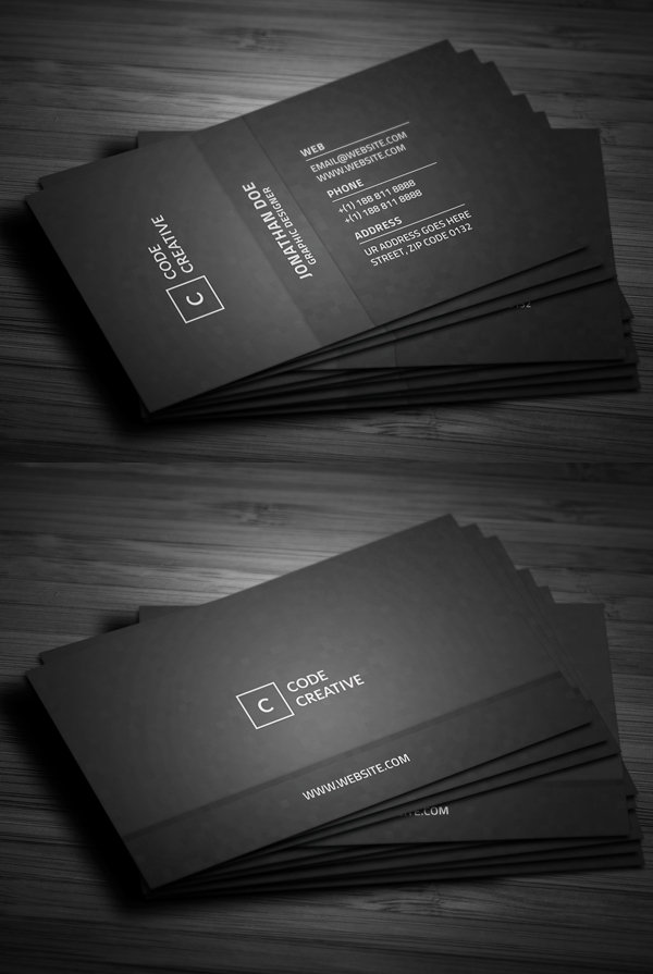 Simple Modern Pixels Business Card