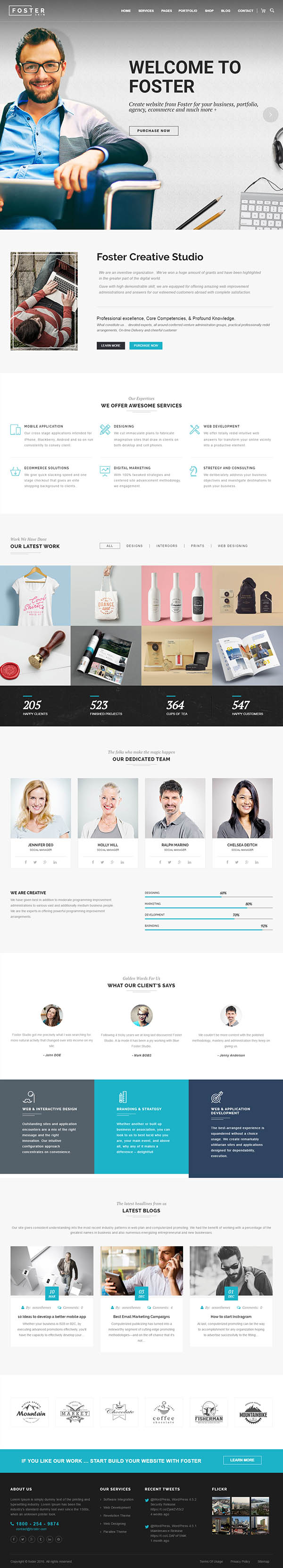 Foster – Responsive Multi-Purpose WordPress Theme