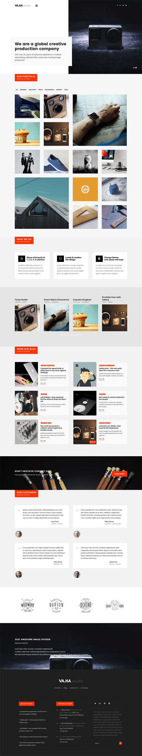 VaHa – Agency / Portfolio / Studio WordPress Theme