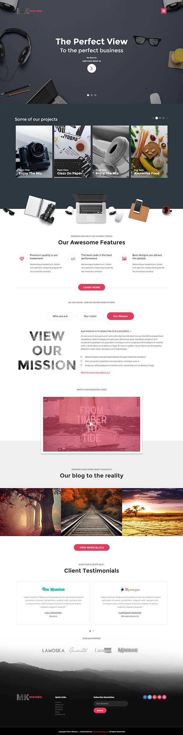 Moroko – Creative Bootstrap Responsive WordPress Theme