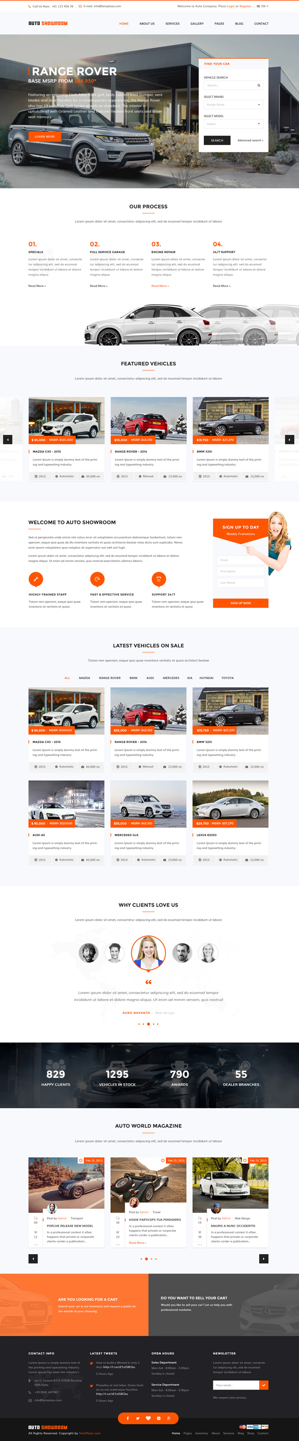 Auto Showroom - Car Dealership WordPress Theme