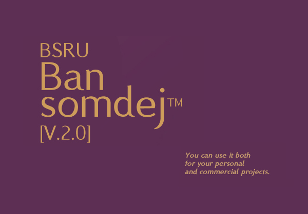 BSRU Bansomdej Free Font