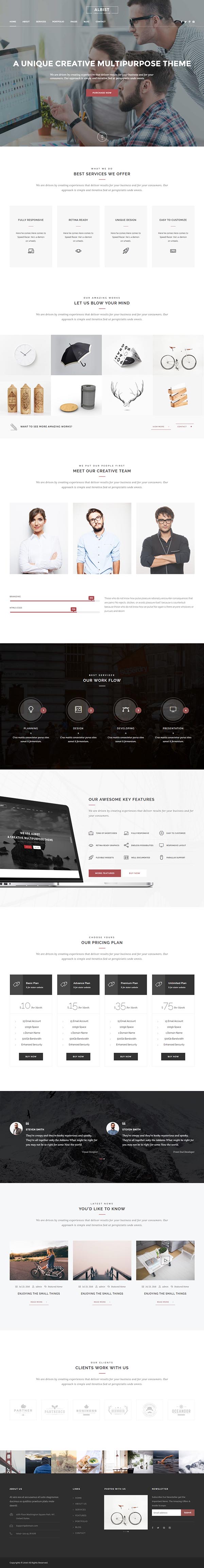 ALBIST – Creative Multipurpose WordPress Template