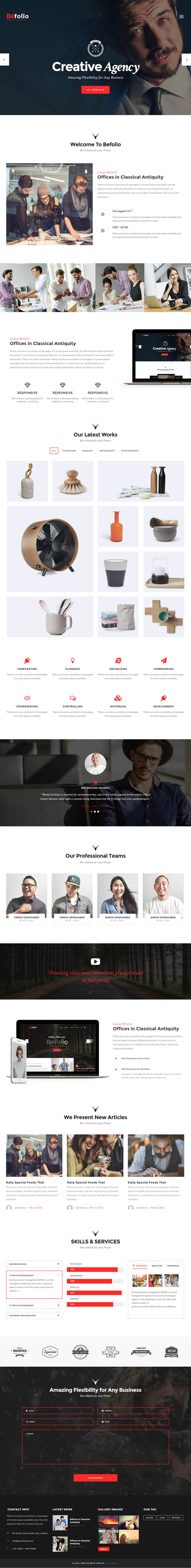 Befolio – Creative Multi-Purpose WordPress Theme