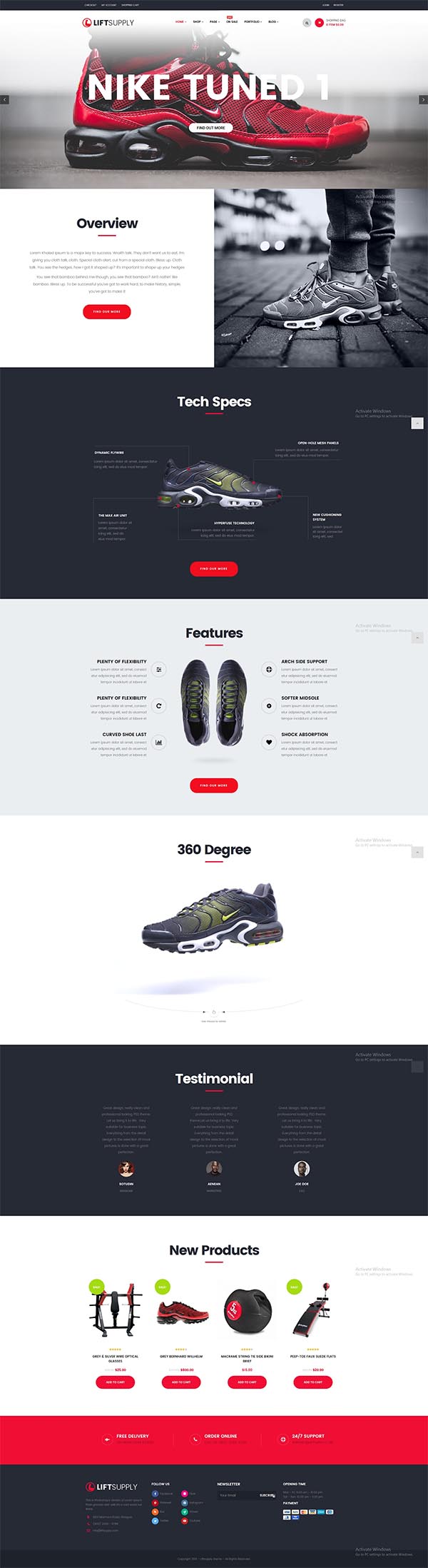 LiftSupply – Creative One Product WooCommerce WordPress theme