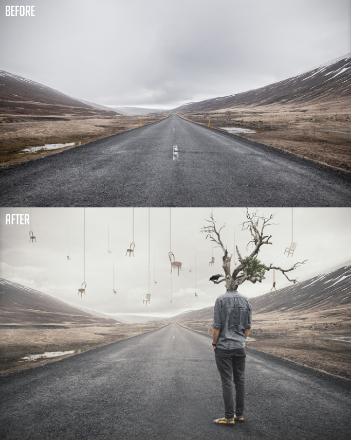 How to Create Simple Surreal Manipulation Artwork in Photoshop