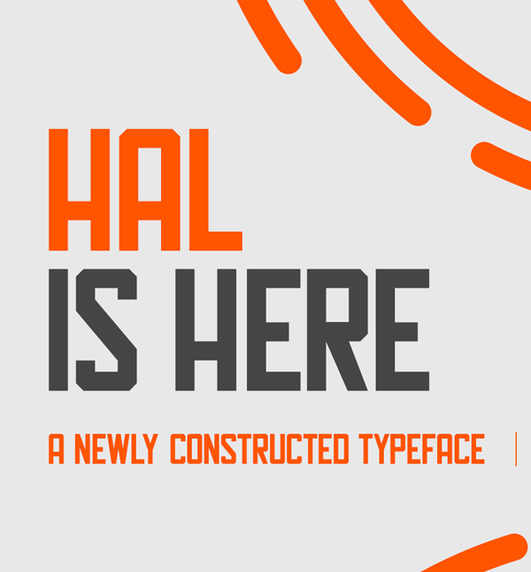 Hal Free Font