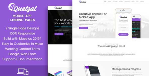 quetzal-muse-app-landing-pages