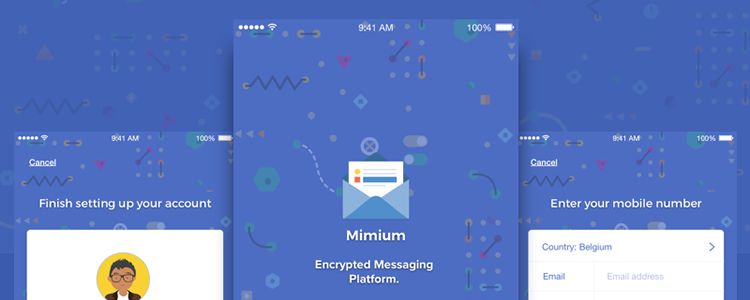 Mimium Messenger Sketch free resources ui kit template