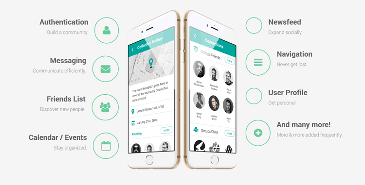 Lithium Mobile UI Kit 12 Screens PSD Format Michael Novikov