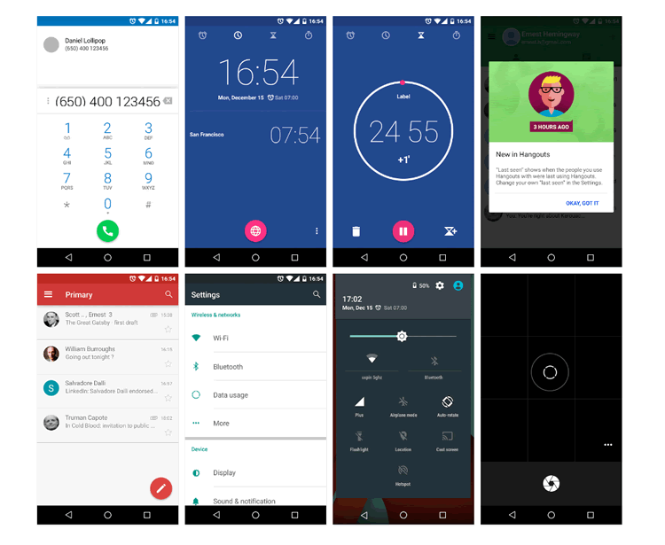 Android Lollipop UI Design Kit 45 Elements PSD free Sketch Formats UXPin