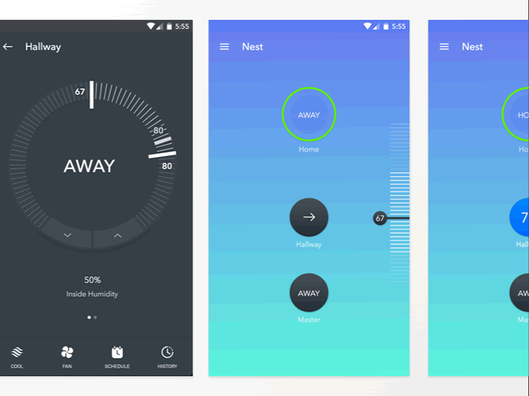 Nest Material Design App Kit 3 Screens Sketch Format JoJo Marion