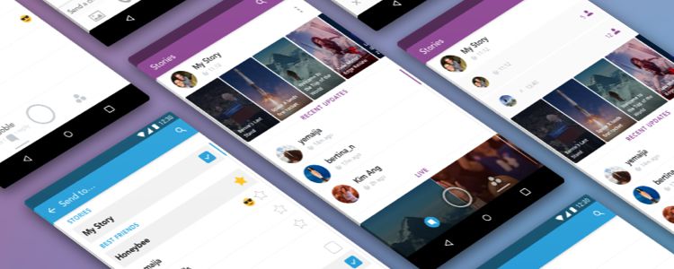 Snapchat Free UI Kit Sketch