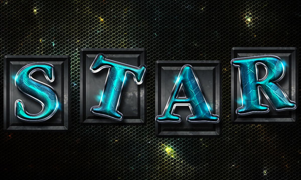 How to Create Space Tiles Text Effect in Photoshop